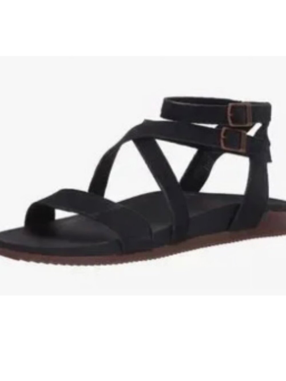 Chaco Woman's Black Suede Summer Strappy Buckle Gladiator Sandals Sz 11